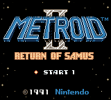 Metroid II : Color (Hack) — Title screen
